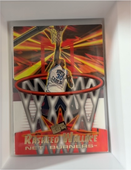 1996 Press Pass #NB37 Rasheed Wallace Net Burners — front