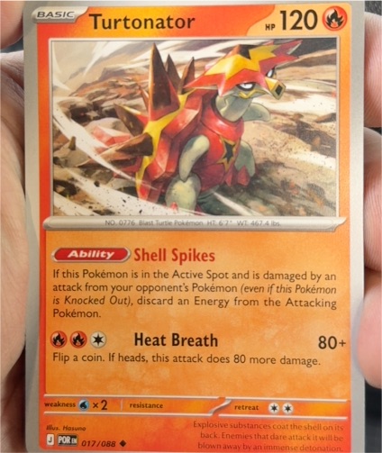 2017 Pokémon Perfect Order #017 Turtonator — front