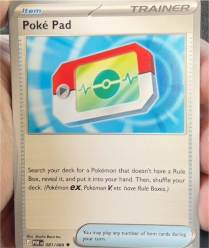 2023 Pokémon TCG #198 Poké Pad — front