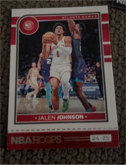2024-25 Panini NBA Hoops #205 Jalen Johnson — front