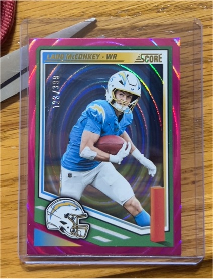 2025 Panini Score #65 Ladd McConkey — front