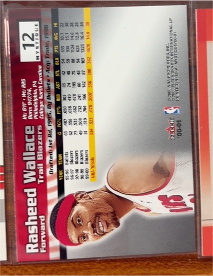 2003-04 Fleer Mystique #12 Rasheed Wallace — front