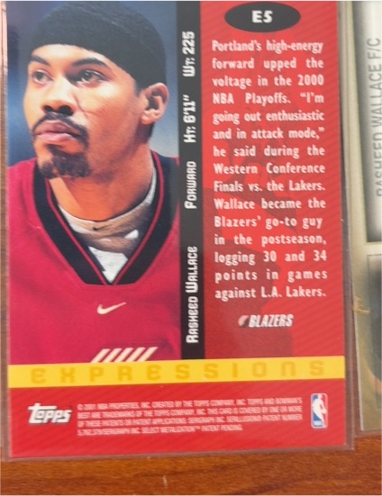 1996-97 Upper Deck #225 Rasheed Wallace — front