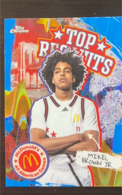2025 Topps Chrome McDonald's All American Top Recruits #TP-9 Mikel Brown Jr. — front