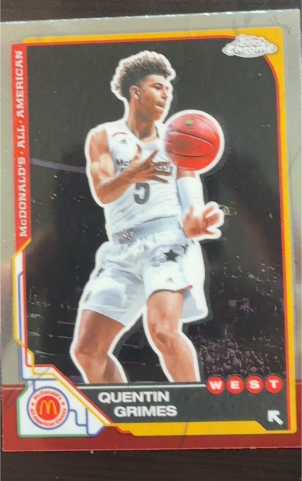2025 Topps Chrome McDonald's All American #90 Quentin Grimes — front