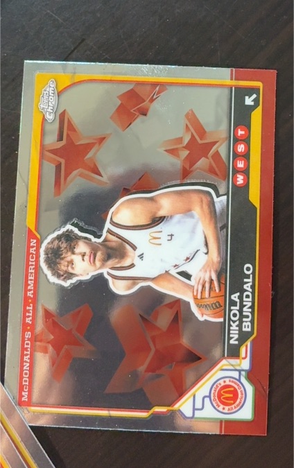 2025 Topps Chrome McDonald's All American #14 Nikola Bundalo, West — front