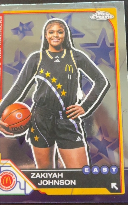 2025 Topps Chrome McDonald's All-American #27 Zakiyah Johnson — front