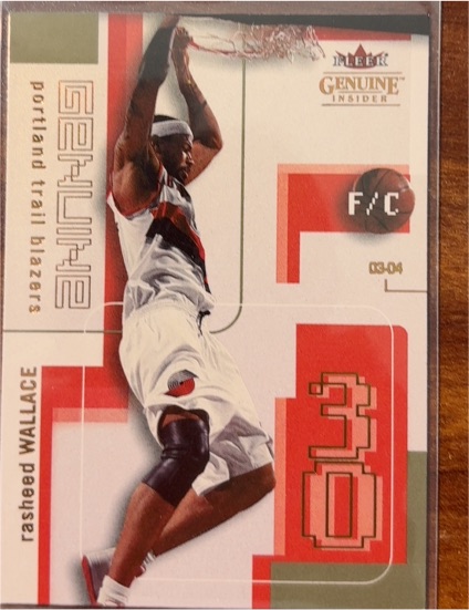 2003-04 Fleer Genuine Insider #49 Rasheed Wallace — front