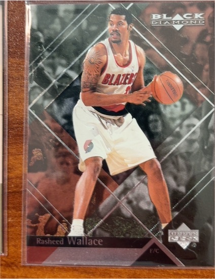 1999-00 Upper Deck Black Diamond #68 Rasheed Wallace — front