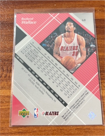 1996-97 Upper Deck #68 Rasheed Wallace — front