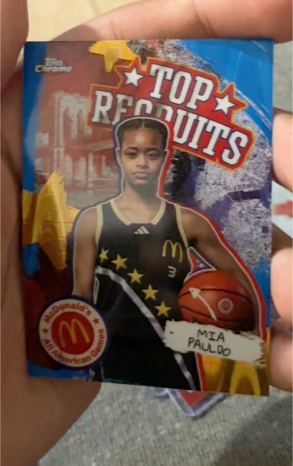 2025 Topps Chrome McDonald's All-American Top Recruits #TP-25 Mia Pauldo — front