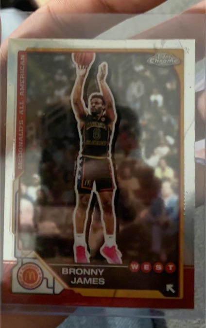 2025 Topps Chrome McDonald's All American #77 Bronny James West — front