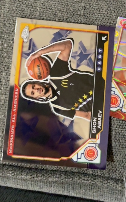 2025 Topps Chrome McDonald's All-American #1 Shon Abaev — front