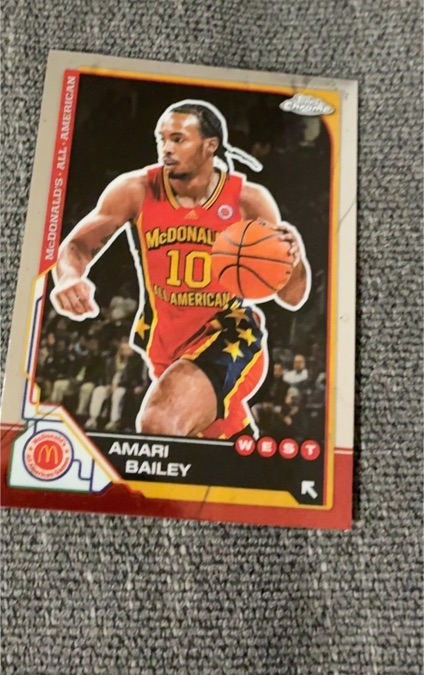 2025 Topps Chrome McDonald's All American #99 Amari Bailey — front