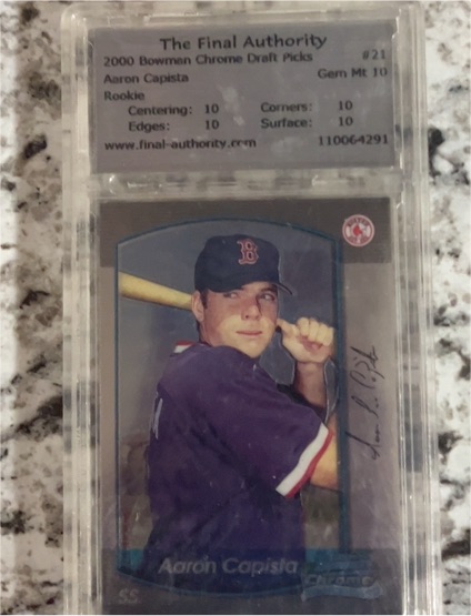 2000 Bowman Chrome Draft Picks #21 Aaron Capista — front