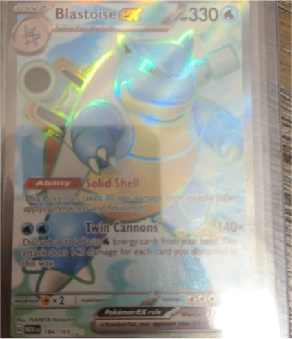 2023 Pokémon Scarlet & Violet 151 #184 Blastoise ex — front