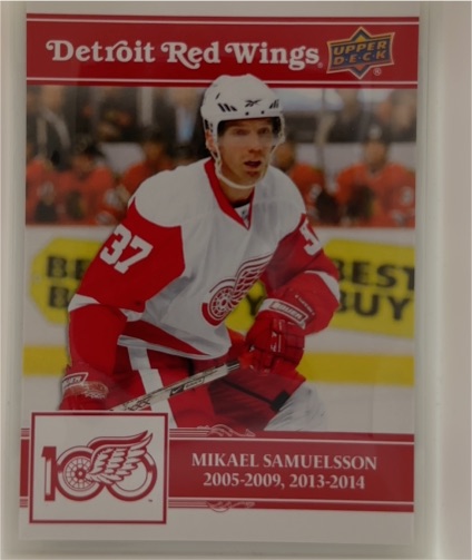 2025-26 Upper Deck Detroit Red Wings Centennial #51 Mikael Samuelsson — front
