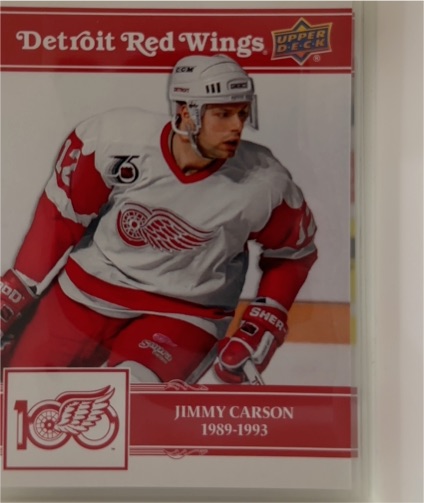 2025-26 Upper Deck Detroit Red Wings Centennial #53 Jimmy Carson — front