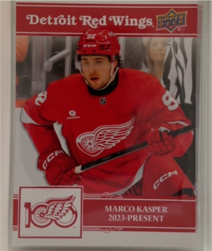 2025-26 Upper Deck Detroit Red Wings Centennial #57 Marco Kasper — front