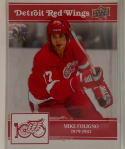 2025-26 Upper Deck Detroit Red Wings Centennial #60 Mike Foligno — front