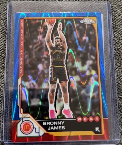 2025 Topps Chrome McDonald's All American #77 Bronny James — front