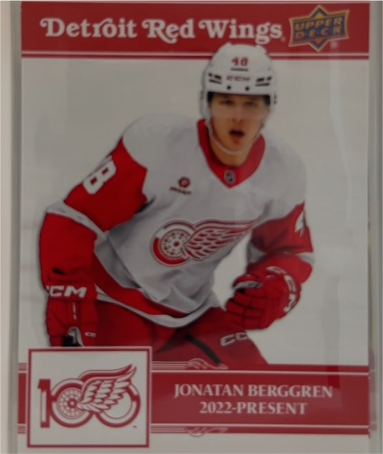 2025-26 Upper Deck Detroit Red Wings Centennial #71 Jonatan Berggren — front