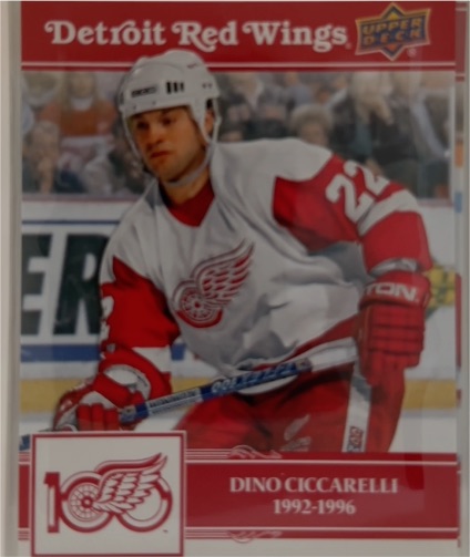 1992-93 Upper Deck #461 Dino Ciccarelli Detroit Red Wings — front