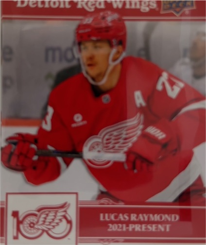2025-26 Upper Deck Detroit Red Wings Centennial #92 Lucas Raymond — front