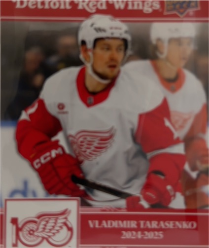 2025-26 Upper Deck Detroit Red Wings Centennial #95 Vladimir Tarasenko — front