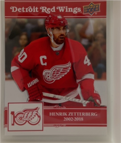 2025-26 Upper Deck Detroit Red Wings Centennial #42 Henrik Zetterberg — front