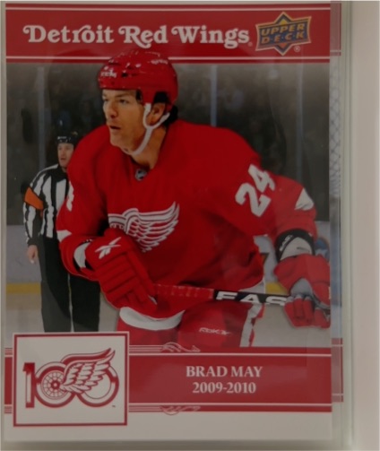 2025-26 Upper Deck Detroit Red Wings Centennial #46 Brad May — front