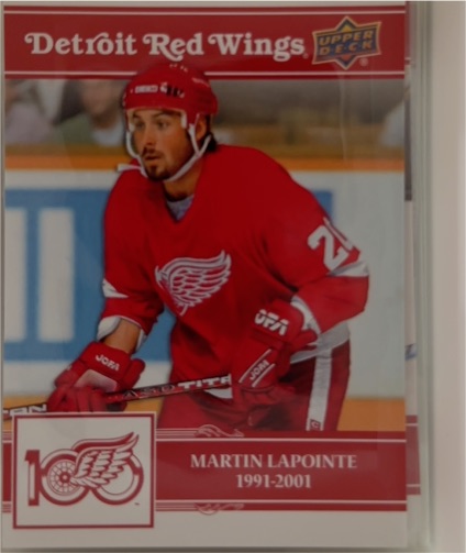 1992-93 Upper Deck #405 Martin Lapointe Detroit Red Wings — front
