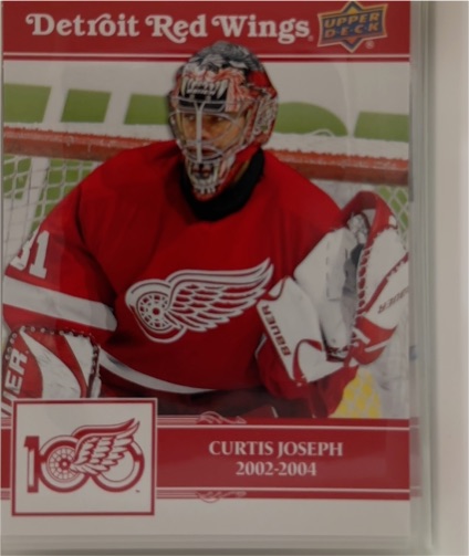 2025-26 Upper Deck Detroit Red Wings Centennial #50 Curtis Joseph — front