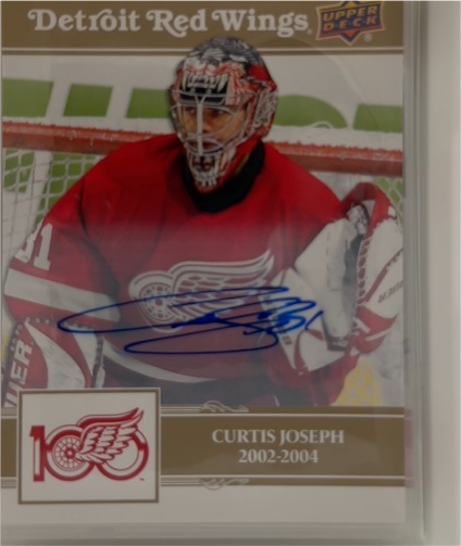 2025-26 Upper Deck Detroit Red Wings Centennial #50 Curtis Joseph — front