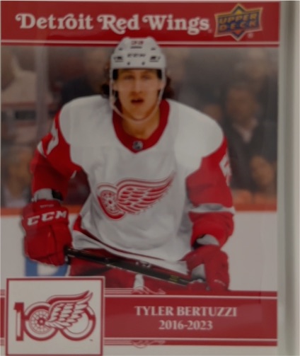 2025-26 Upper Deck Detroit Red Wings Centennial #9 Tyler Bertuzzi — front