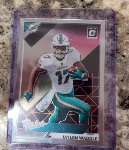 2021 Donruss Optic The Rookies #TR-8 Jaylen Waddle — front