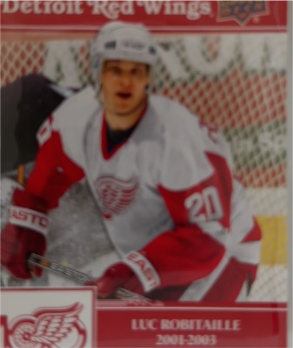 2001 Upper Deck Luc Robitaille #36 Detroit Red Wings — front