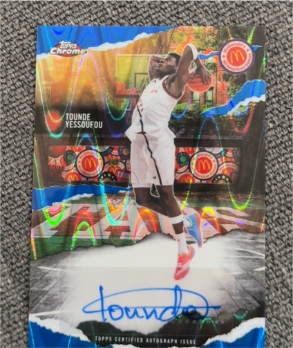 2025 Topps Chrome McDonald's Winning Tags Tounde Yessoufou — front