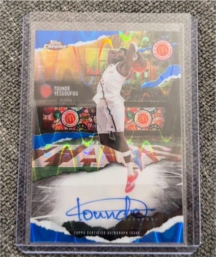 2025 Topps Chrome McDonald's #WT-TY Tounde Yessoufou Winning Tags Auto — front