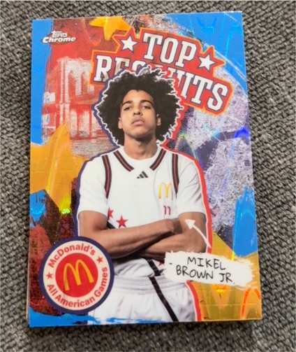 2025 Topps Chrome McDonald's All American Top Recruits #TP-9 Mikel Brown Jr. — front