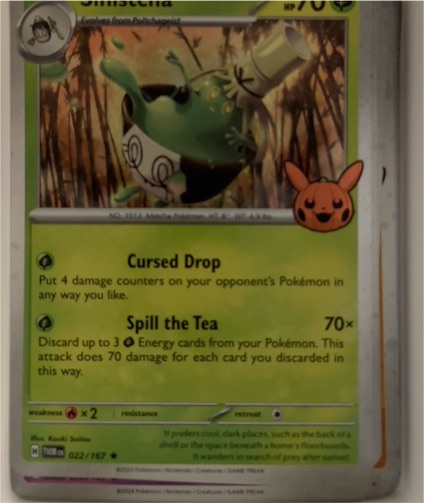 2024 Pokémon TCG Twilight Masquerade #022 Sinistcha — front