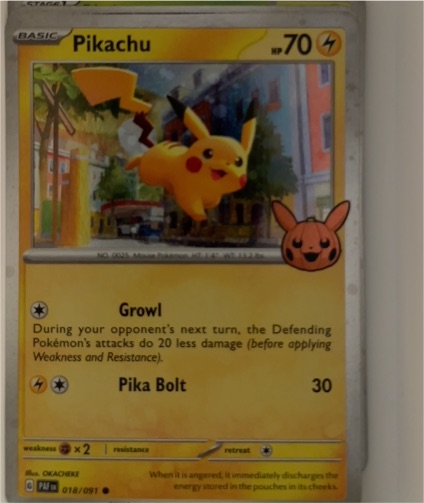 2024 Pokémon TCG #018 Pikachu — front