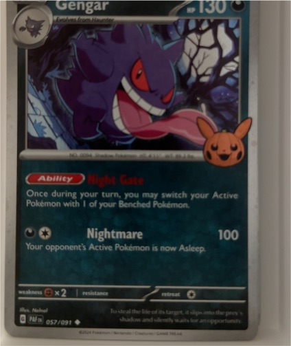 2024 Pokemon Paldean Fates #057 Gengar — front