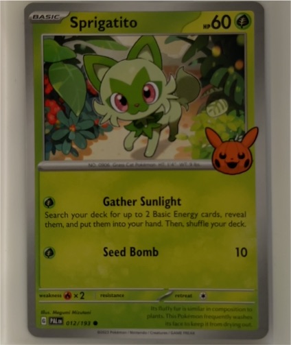 2024 Pokémon #012 Sprigatito — front