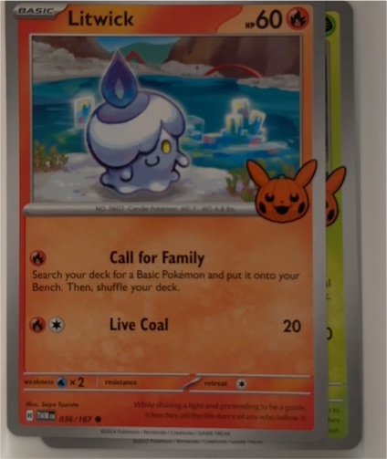2024 Pokémon Trick or Trade #36 Litwick — front