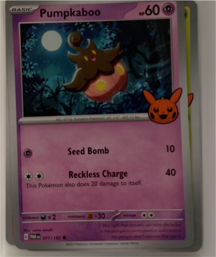2023 Pokémon #77 Pumpkaboo — front