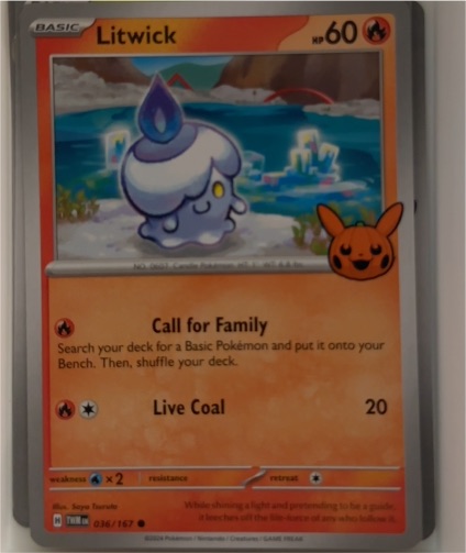 2024 Pokémon Trick or Trade #036 Litwick — front