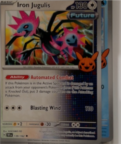 2024 Pokémon TCG SV05: Temporal Forces #139 Iron Jugulis — front