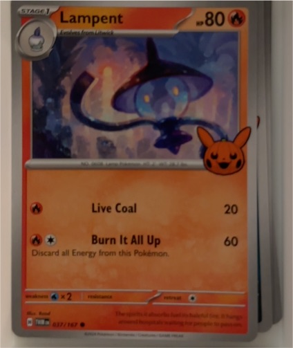 2024 Pokémon Trick or Trade #37 Lampent — front