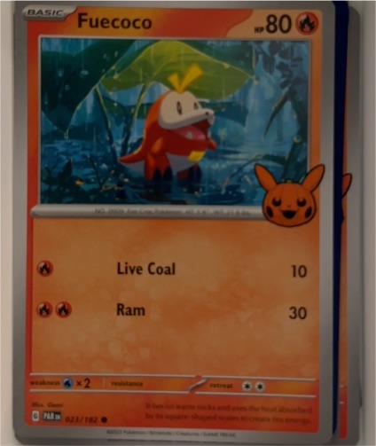 2024 Pokémon TCG Paradox Rift #023 Fuecoco — front